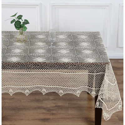 Crochet Tablecloth NATURAL - Elegant Table for Your Home