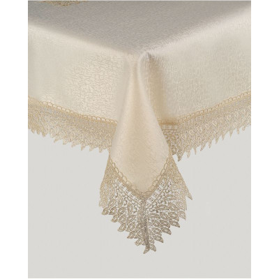 Tablecloth Leaves Lace Guipure Flames