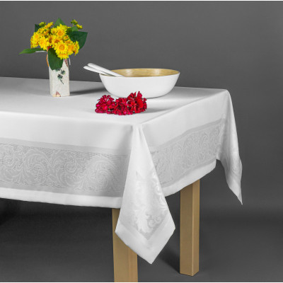 Teflon Tablecloth with Laura Ornament Pattern