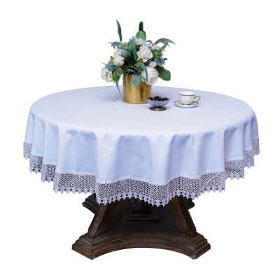 Round Tablecloth Fi Wide Lace Guipure