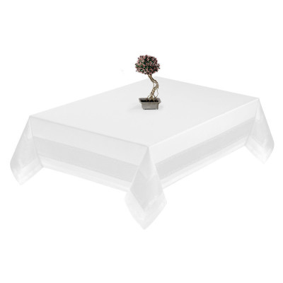 MARINA WHITE Teflon Coated Tablecloth