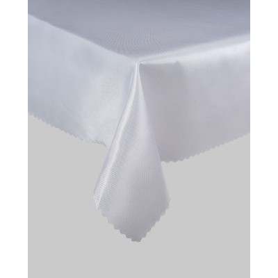 Round Stain-Resistant Tablecloth Plain Pattern