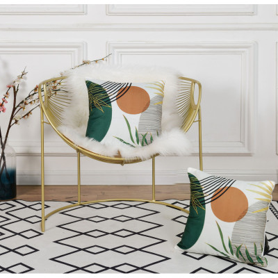 Boho Style Printed Velvet Pillowcase