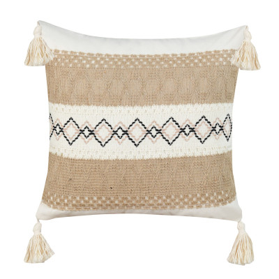 Boho Style Woven Pillowcase with Tassels