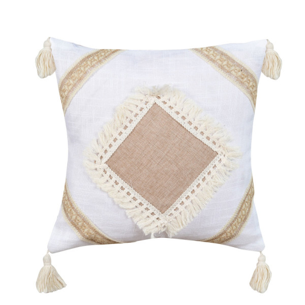 Boho Style Fringe Decorative Pillowcase