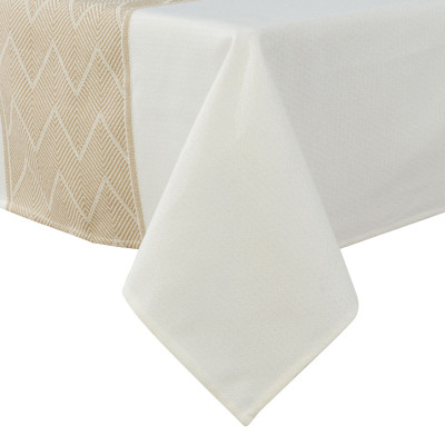 Richly Woven Boho Style Chevron Tablecloth