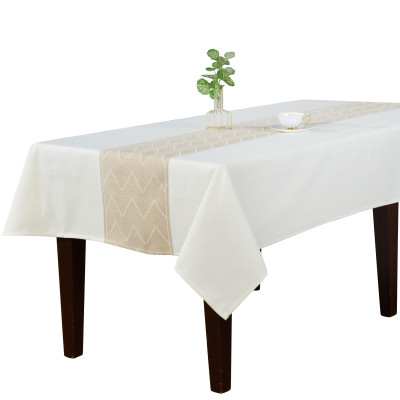 Richly Woven Boho Style Chevron Tablecloth